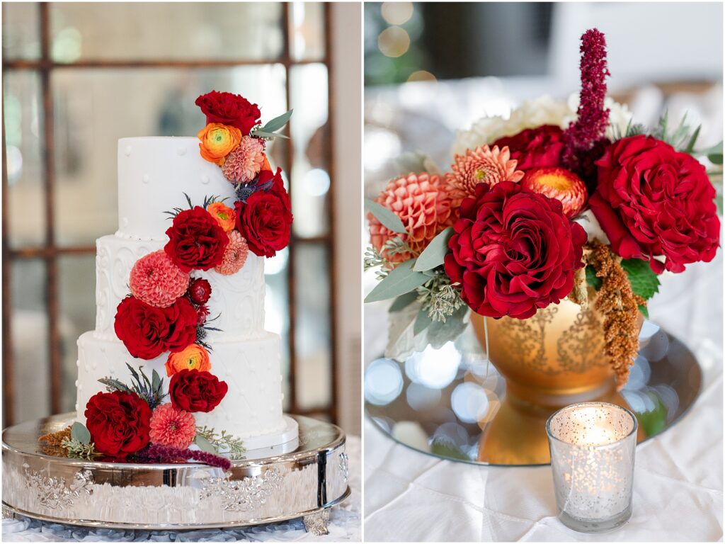 fall wedding theme cake