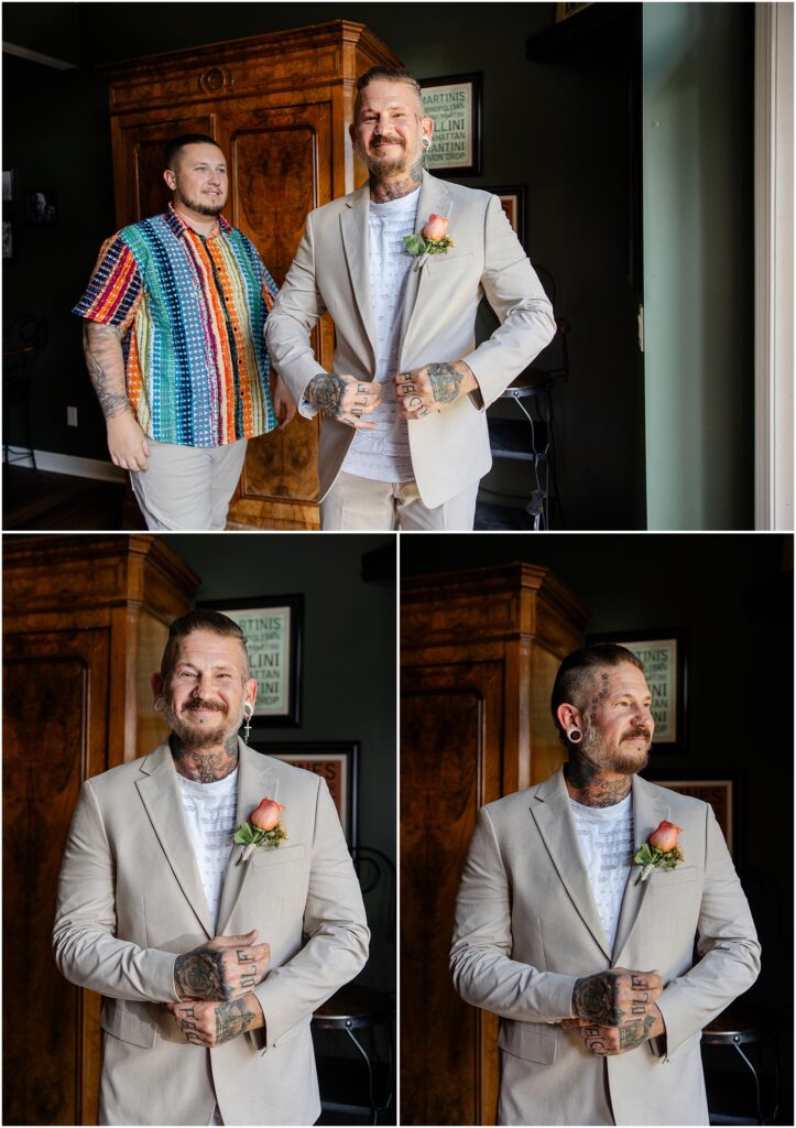 groom getting ready