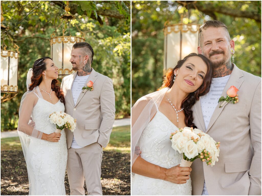 bride and groom portraits wedding